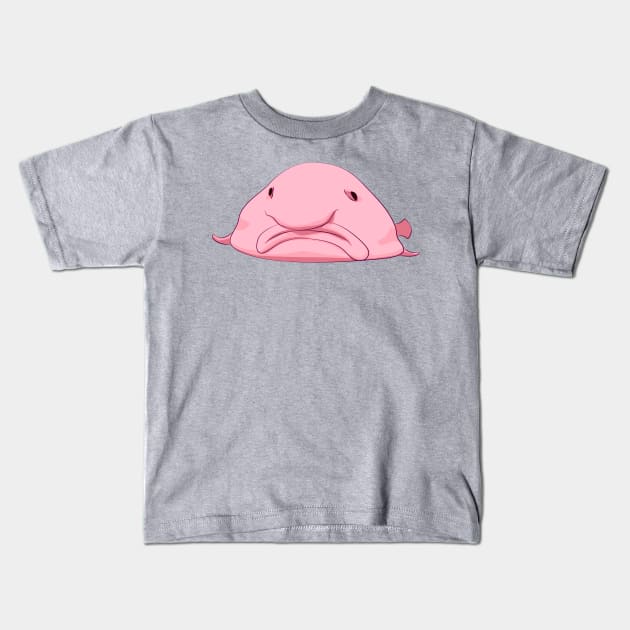 Blobfish Kids T-Shirt by Sticker Steve